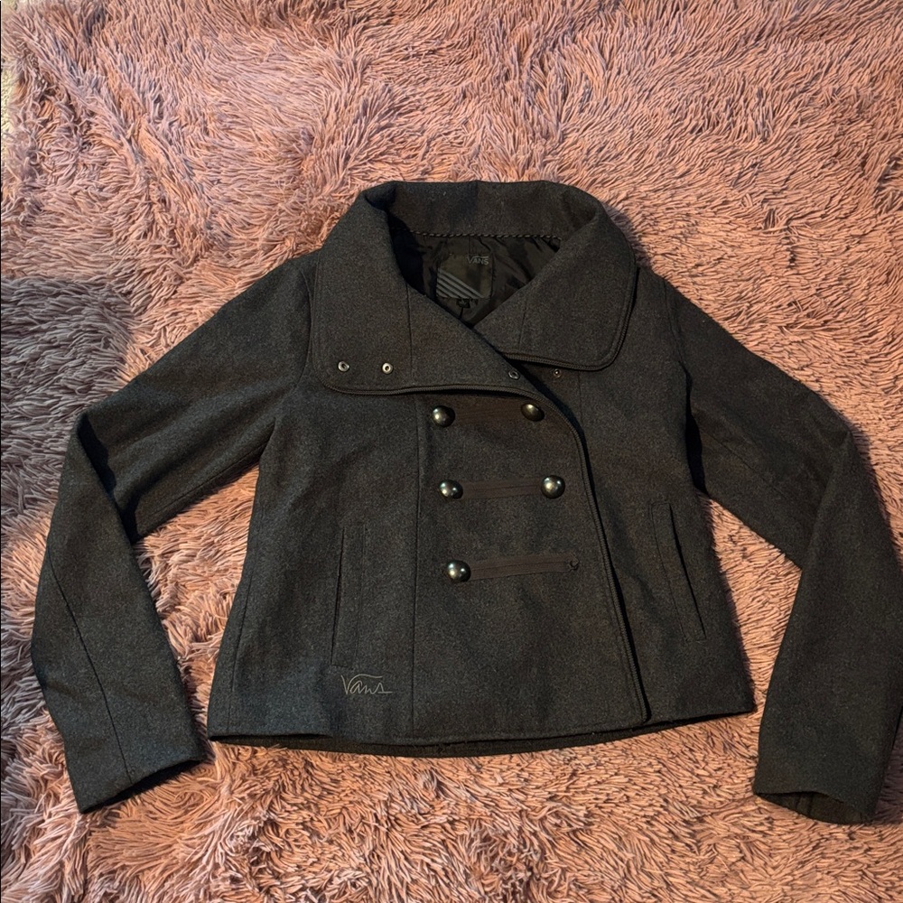 Vans Double-Breasted Gray Jacket - image 1